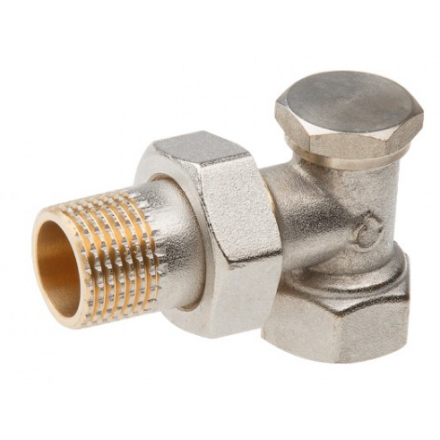 Кран вентильный для радиатора 1/2" с наружной резьбой угловой AV ENGINEERING (AVE396012)
