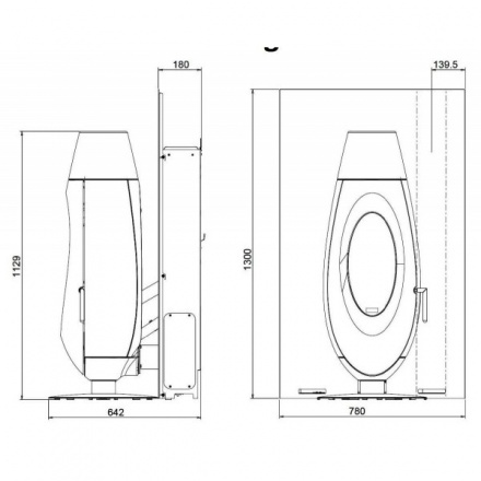 Печь-камин Invicta OVE стальная