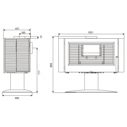 Печь-камин Invicta Antaya