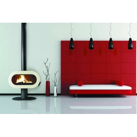 Печь-камин Invicta Fifty Sur Pied Ivoire