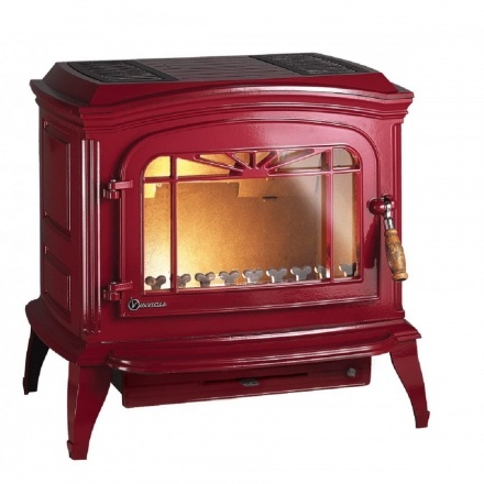 Печь-камин Invicta Bradford красная эмаль