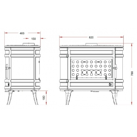 Печь-камин Invicta Mandor