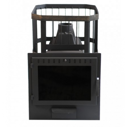 Печь для бани Сибирь-20 с панорамной дверцей (Сетка) 5392