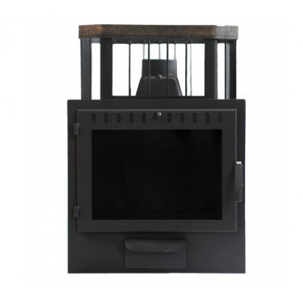 Печь для бани Сибирь-20 с панорамной дверцей (Сетка) 5392