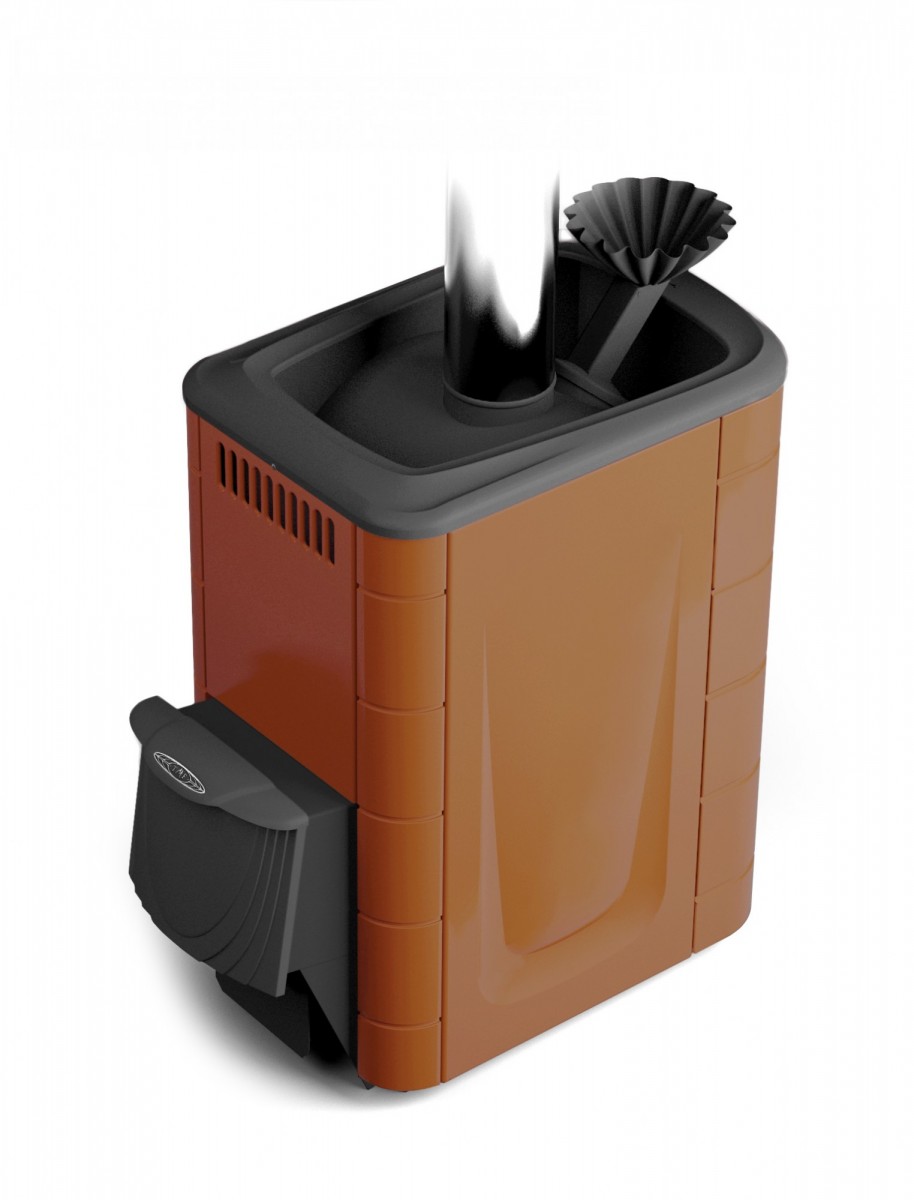 Печь для бани Термофор Гейзер 2014 Inox ДА ЗК терракота купить в Минске