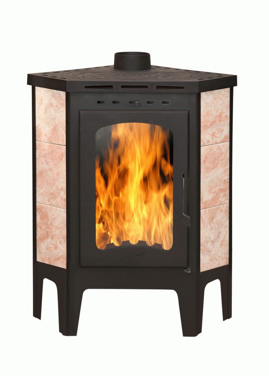 Печь-камин Бавария угловая с плитой купить в Минске, цена, характеристики