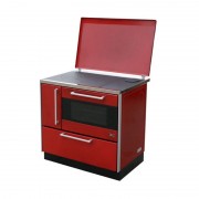 Плита на дровах MBS Royal 720 Plus P (с крышкой) красная