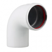 Отвод промежуточный угол 90 гр. d80 (мама/папа) Krats 