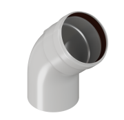 Отвод конденсационный угол 45гр. d80 Krats 