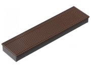 Декоративная решетка Techno Стандарт 200 мм коричневая