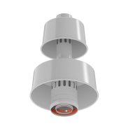 Оголовок с ветрозащитой 60/100 белый KRATS