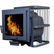 Печь банная ComfortProm РЕТРО ПРЕМИУМ ЧУГУН панорама 26 м3