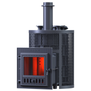 Печь для бани Гефест Авангард ЗК 25 (М) Ураган круглая сетка