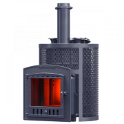 Печь для бани Гефест Авангард ЗК 25 (П2) Ураган круглая сетка