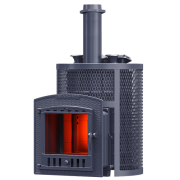 Печь для бани Гефест Авангард ЗК 35 (П2) Ураган круглая сетка