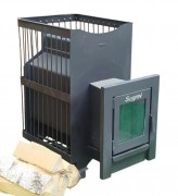 Банная печь Согрей Сотка 24 Стекло