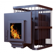 Банная печь ComfortProm сталь 8 мм (до 20 м. куб.) дверь со стеклом