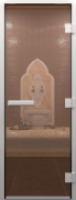 Дверь для бани Doorwood Хамам Бронза 1900x710 без нижнего порога (стекло 8 мм, 3 петли)