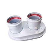 Адаптер дымохода двухканальный Protherm 80/80 для Рысь