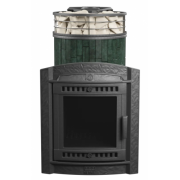 Банная печь ProMetall Атмосфера L Верде Гватемала ламель+сетка  c тоннелем