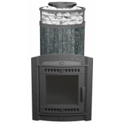 Банная печь ProMetall Атмосфера XL Пироксенит ламель+сетка с тоннелем