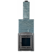 Банная печь ProMetall Атмосфера XL в облицовке Империя Талькохлорит (комплект)