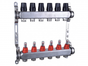 Коллектор из латуни с расходомерами без кранов и наконечников TIM