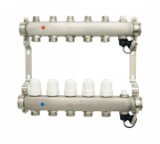 Коллекторная группа в сборе с термостатическими и запорными клапанами ONDO