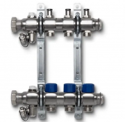 Коллектор Sanha нержавеющая сталь без расходомера и термостатическим клапаном