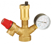 Группа безопасности котла латунная (мини) 3bar VIEIR (AQ1123)