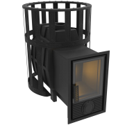 Печь для бани Березка Воевода 15 Д-2 сетчатый кожух