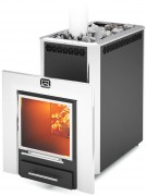 Печь для бани Теплодар Сибирь 30 ЛК Панорама