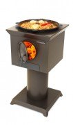 Печь под казан Куркума Лайт черная бронза