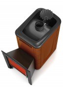 Печь для бани Термофор Ангара 2012 Inox Витра ЗК терракота