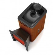 Печь для бани Термофор Ангара 2012 Inox Витра ЗК ТО терракота