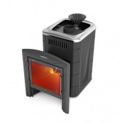 Печь для бани Термофор Гейзер Мини 2016 Inox Витра ЗК антрацит