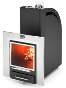 Печь для бани Теплодар Каскад-12Т Панорама (без дверцы)