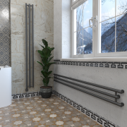 Дизайн-радиатор отопления Stinox Minori Design 17x180 черный матовый
