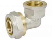 Уголок PROFACTOR латунный никел./гайка (Ц/Г) 16x1/2''F