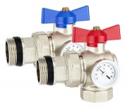 Кран шаровой PROFACTOR с полусгоном и термометром 1 (PFMB852.25)