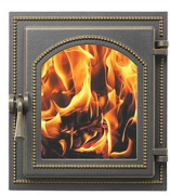 Дверка ВЕЗУВИЙ каминная 220 (Бронза)