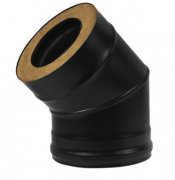 Сэндвич-отвод 45° Black Везувий