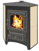 Печь-камин Везувий ПК-01 (220) угловой бежевый 9 кВт