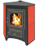 Печь-камин Везувий ПК-01 (220) угловой красный 9 кВт