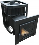 Печь для бани Варвара "Каменка" с конт. пан. дв. удл. топка