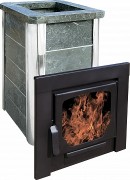 Печь для бани Варвара Сказка облицовка талькохлорит