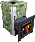 Печь для бани Варвара Сказка облицовка змеевик