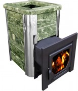 Печь для бани Варвара Сказка облицовка змеевик удлиненная топка