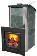 Печь для бани Варвара Терма Сказка облицовка талькохлорит удлиненная топка