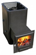 Печь для бани Варвара "Мини" с конт. панор. дверь удл. топка